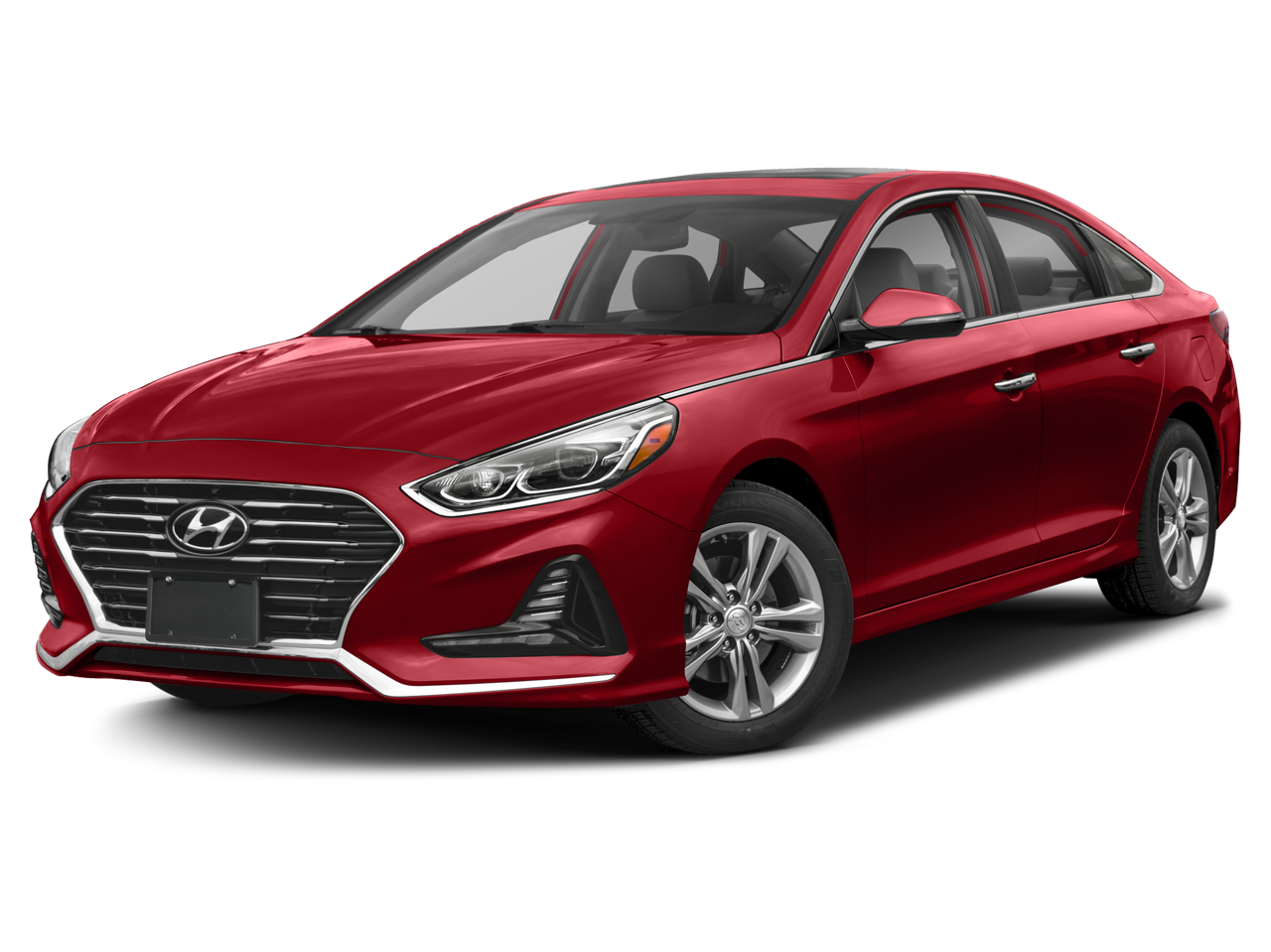 2019 Hyundai SONATA SEL in Gray — front three-quarter view