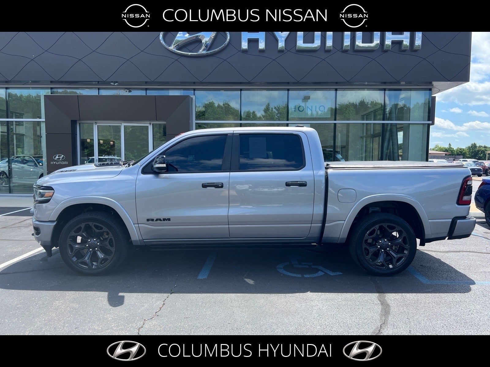 2022 RAM 1500 Limited in Silver — front three-quarter view