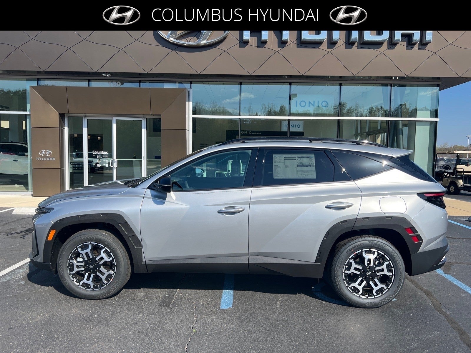 2026 Hyundai TUCSON XRT in Silver — front three-quarter view