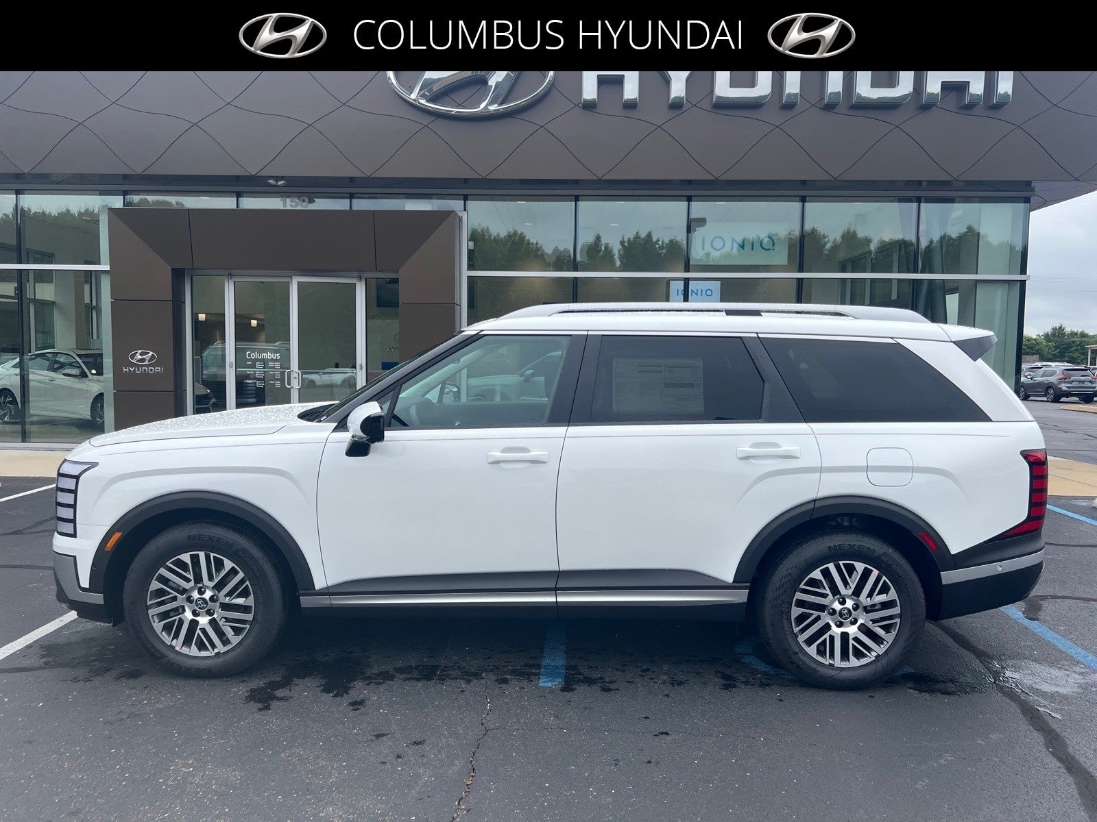 2026 Hyundai PALISADE SEL Premium in White — front three-quarter view