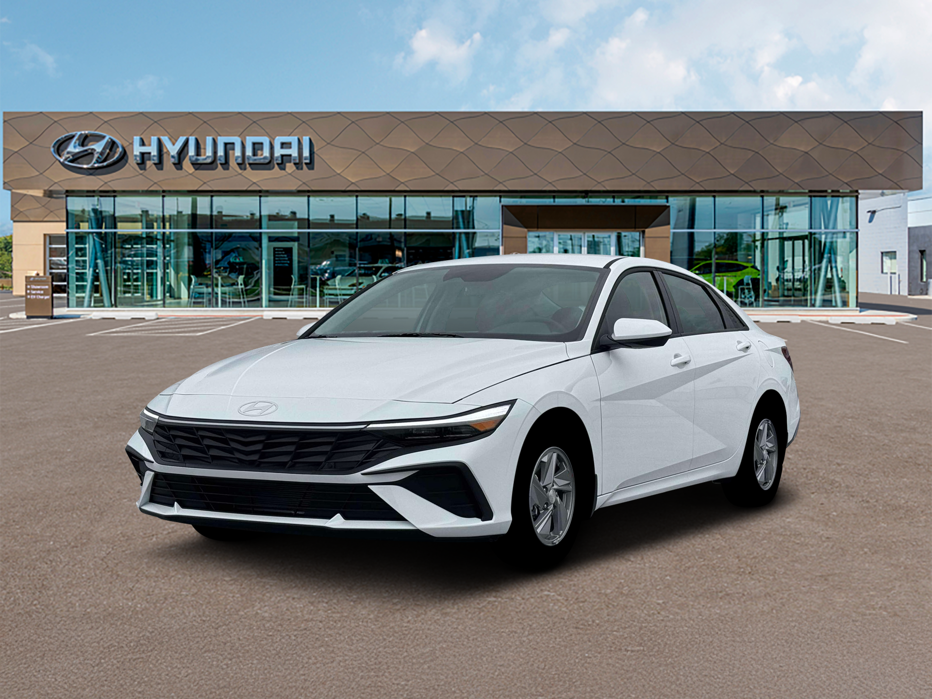 2026 Hyundai ELANTRA SE in White — front three-quarter view