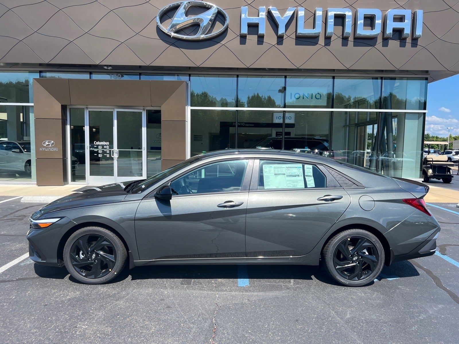 2026 Hyundai ELANTRA SEL Sport in Gray — front three-quarter view